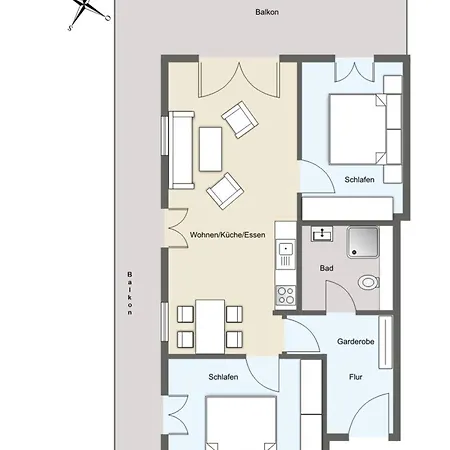 Lägenhet Am Kurhaus 208 Pp 69